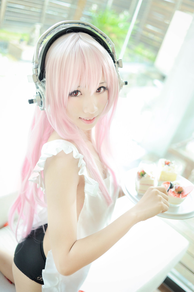 超级索尼子 super sonico cosplay 雨波