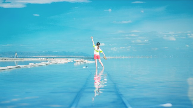 多年前的青海旅拍，盐湖实在是太美了