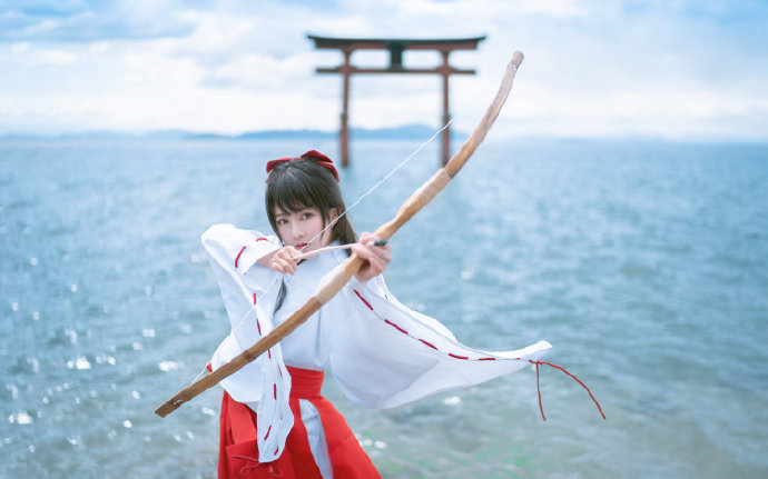 琵琶湖，白须神社