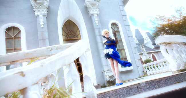 《Fate》saber-蓝礼服