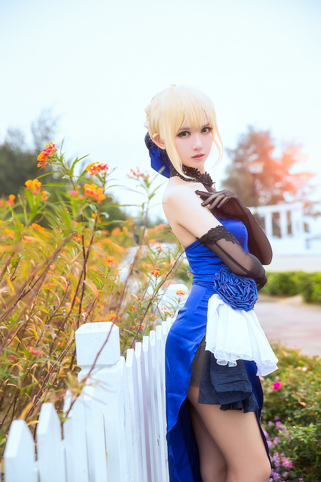 《Fate》saber-蓝礼服