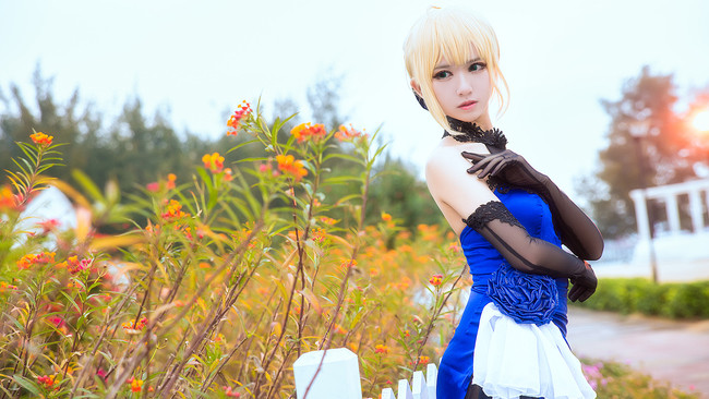 《Fate》saber-蓝礼服