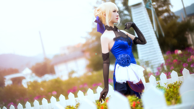 《Fate》saber-蓝礼服