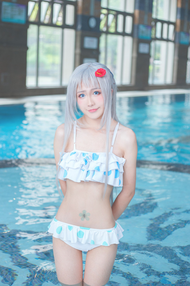 Cosplay Cosplay 未闻花名本田芽衣子水着ver 二次元cos 幻猫acg