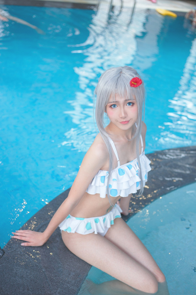 cosplay 未闻花名 本田芽衣子 水着ver.