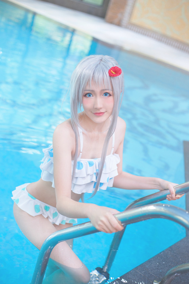 cosplay 未闻花名 本田芽衣子 水着ver.