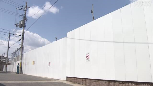 京阿尼纵火案受损大楼完全拆除 已用白色栏板隔开