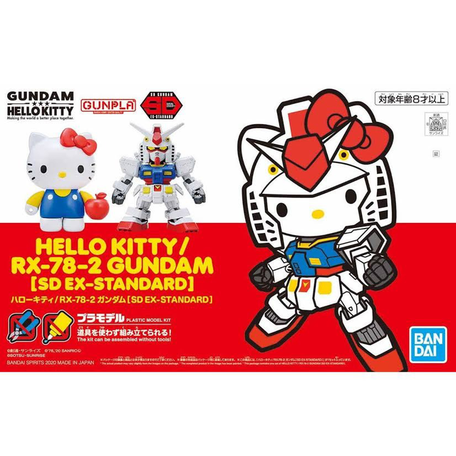 「Hello Kitty x 高达模型」即将推出合作模型商品