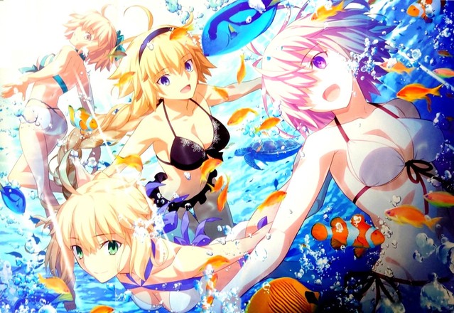 「FGO」五周年“看板娘大集合”纪念绘