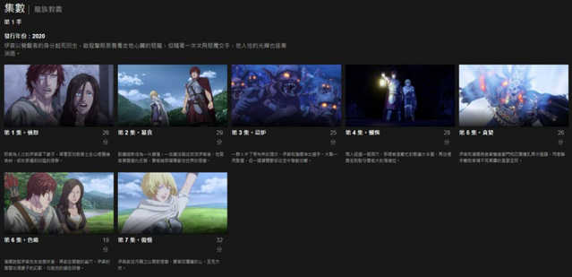 「龙之信条」第一季共7集现已在Netflix全部上线