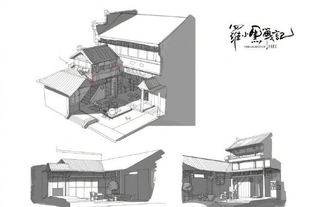 动画电影「罗小黑战记」人设及场景手稿公开