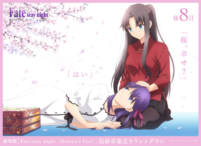 「Fate/stay night [HF]」最终章BD发售倒数8日应援绘公开