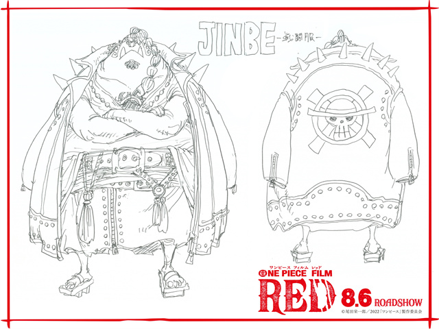 剧场版动画「ONE PIECE FILM RED」各角色战斗服设计图公开